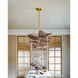 Costa Brava 10 Light 36 inch Vintage Gold Leaf Chandelier Ceiling Light