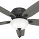 Newsome 52 inch Matte Black with Dark Gray Oak/Matte Black Blades Ceiling Fan
