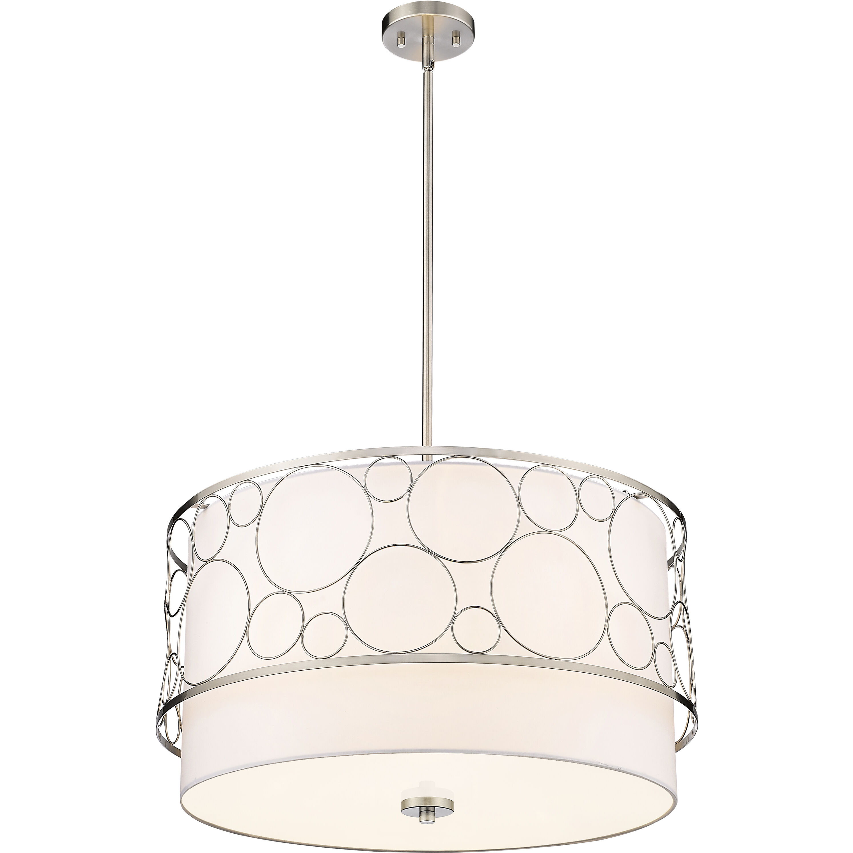 Kendall 4 Light 24 inch Brushed Nickel Chandelier Ceiling Light