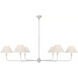 Thomas O'Brien Piaf LED 72 inch Plaster White Chandelier Ceiling Light, Oversized