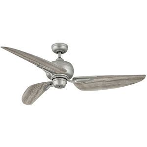 Bimini 60 inch Brushed Nickel with Weathered Wood Blades Fan