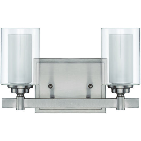 Neighborhood Celeste 2 Light 12 inch Brushed Polished Nickel Vanity Light Wall Light