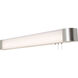 Allen LED 52 inch Satin Nickel ADA Overbed Wall Light