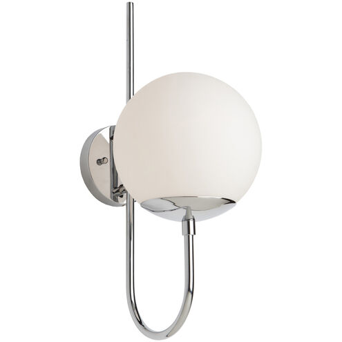 Moonglow 1 Light 8 inch Polished Nickel Wall Light