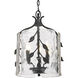 Calla Pendant Ceiling Light in Natural Black