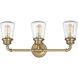 Fritz 3 Light 24 inch Heritage Brass Vanity Light Wall Light