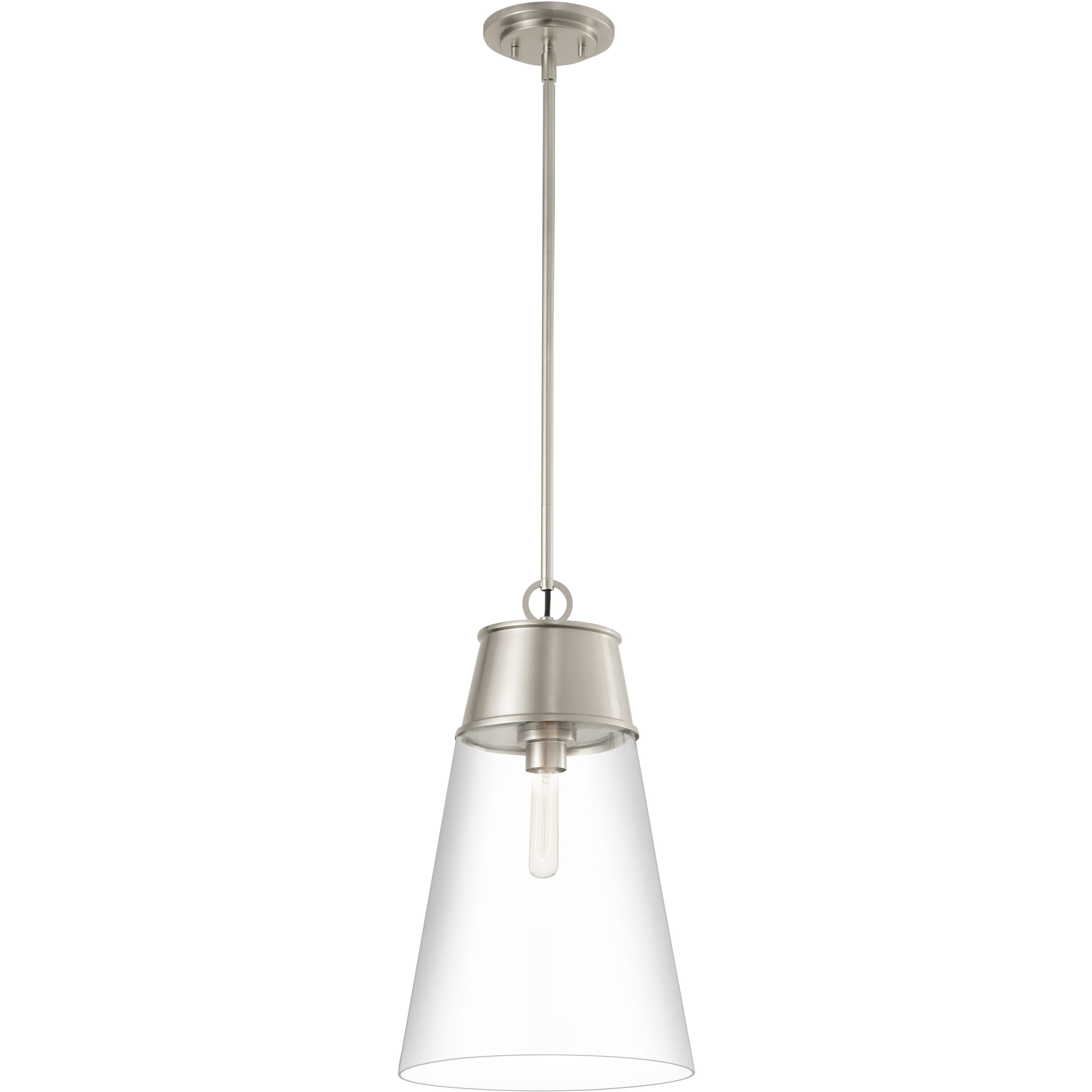 Wentworth 1 Light 11.5 inch Brushed Nickel Pendant Ceiling Light