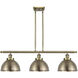 Ballston Urban 3 Light 36 inch Antique Brass Island Light Ceiling Light