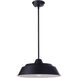 Landmark 1 Light 12 inch Midnight Outdoor Pendant