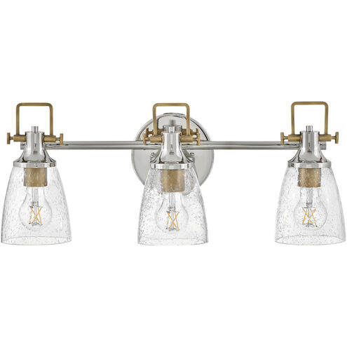 Easton 3 Light 24 inch Polished Nickel Bath Light Wall Light