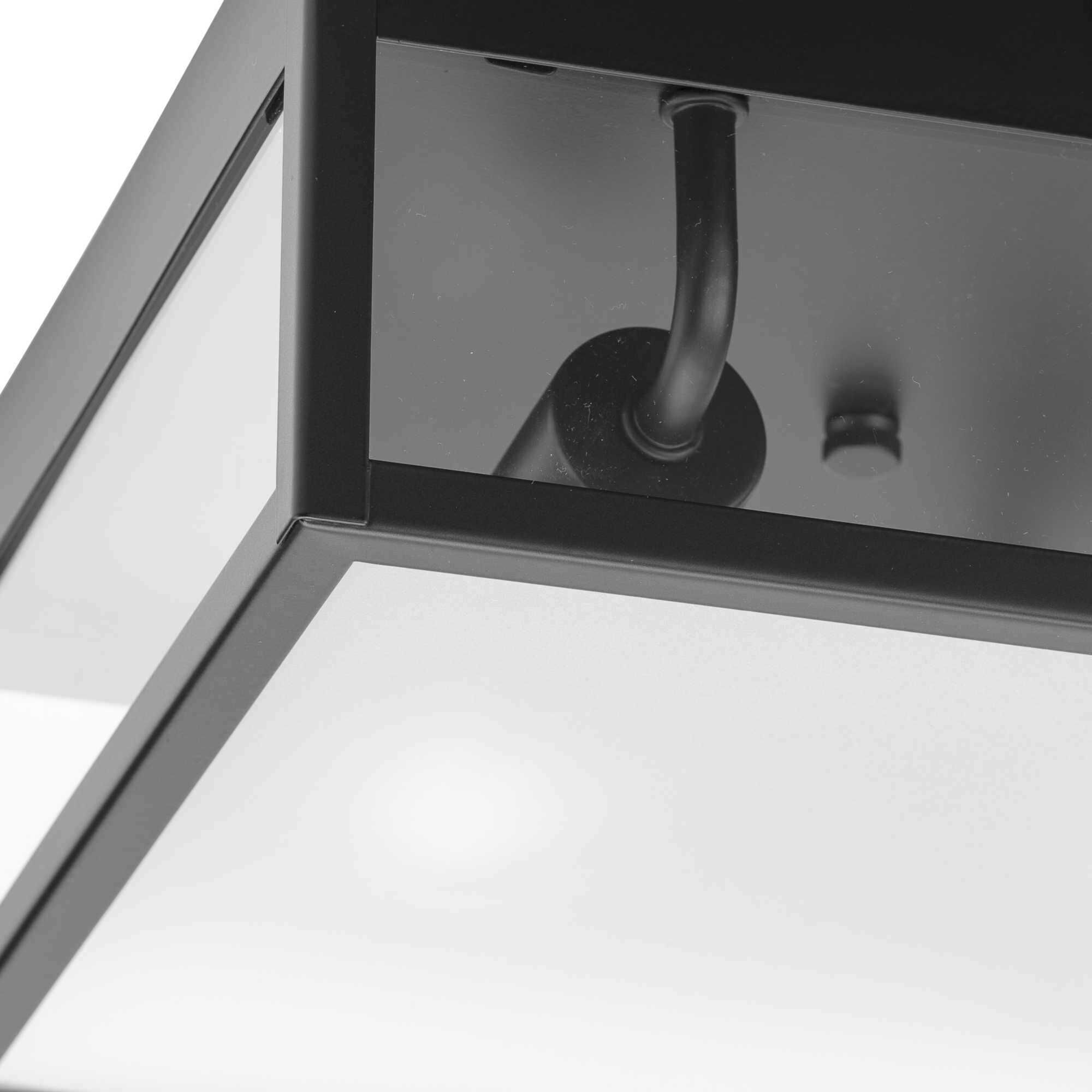 Parrish 2 Light 11 inch Matte Black Outdoor Flush Mount