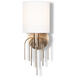 Powell 1 Light 6 inch Antique Brass Sconce Wall Light