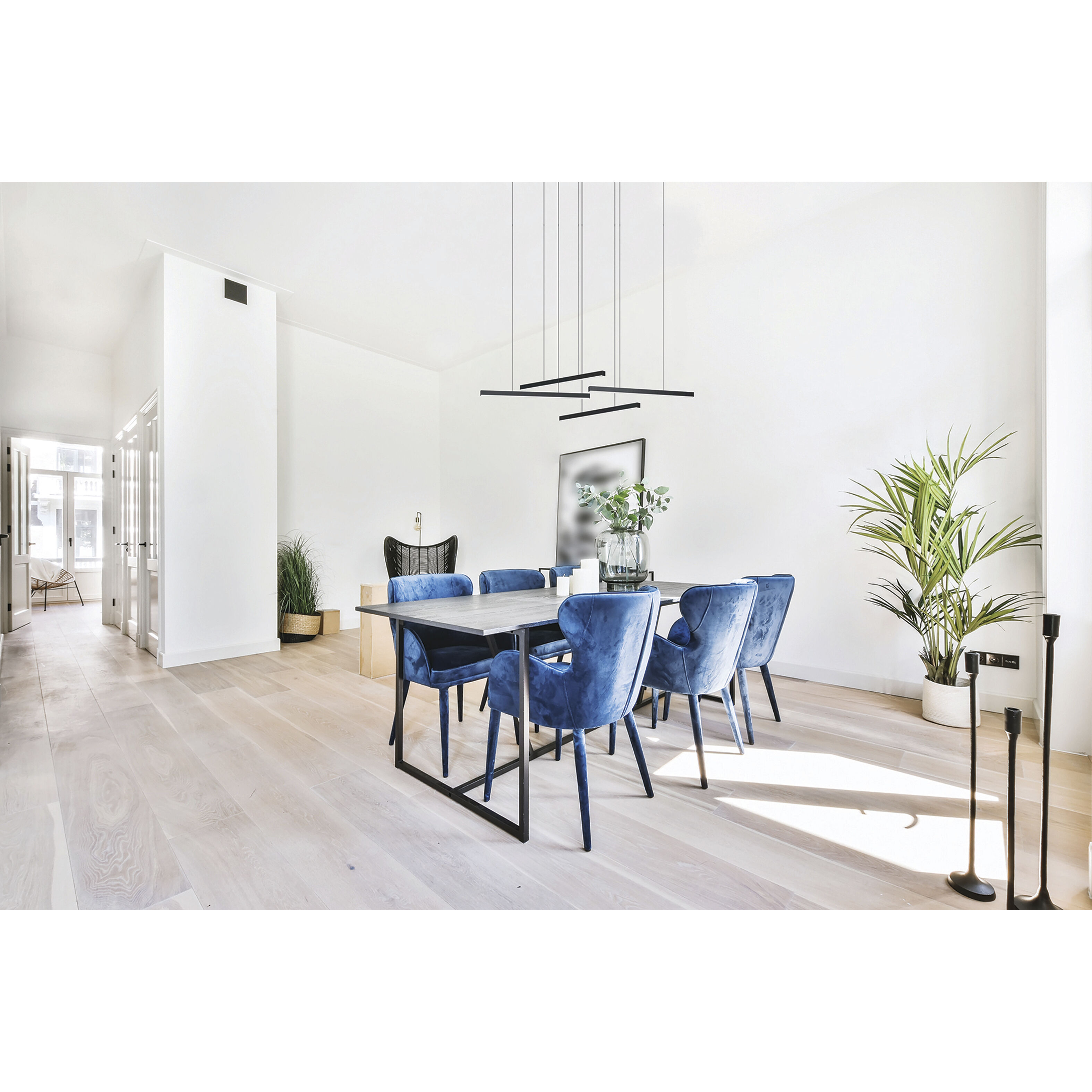 Lindoza 4 Light 10.25 inch Matte Black Pendant Ceiling Light