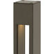 Atlantis 12v 4.00 watt Bronze Landscape Path Bollard, Square