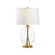 Wildwood 28 inch 100.00 watt Clear/Polished Brass Table Lamp Portable Light