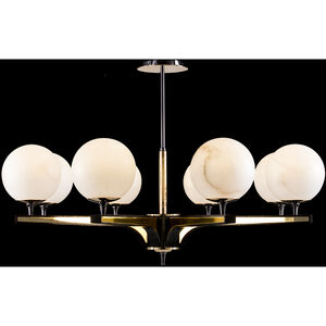 Mariner Luxury LED 50 inch Polished Brass-Fume Chandelier Ceiling Light
