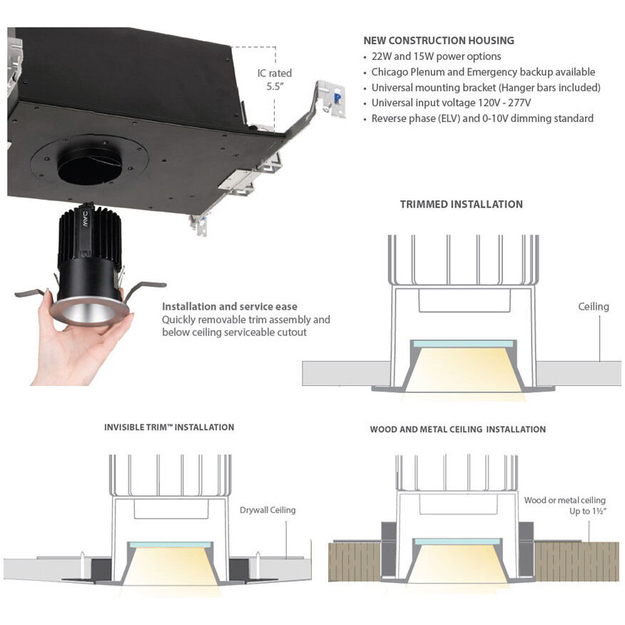 Volta LED Aluminum Recessed Lighting