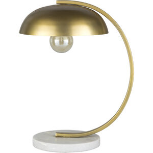 Lancer 19 inch 100 watt Antique Brass Table Lamp Portable Light