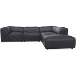 Form Vantage Black Leather Modular Sectional, Dream