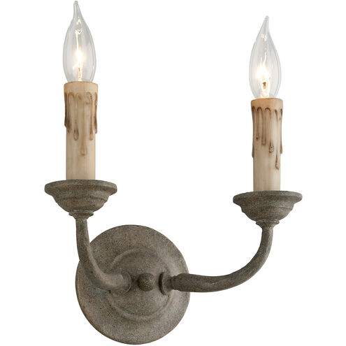 Cyrano 2 Light 10.75 inch Earthen Bronze Wall Sconce Wall Light