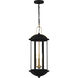 Crestfield 3 Light 10 inch Matte Black Outdoor Hanging Lantern, Large