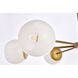 Briggs 6 Light 36 inch Brass Pendant Ceiling Light