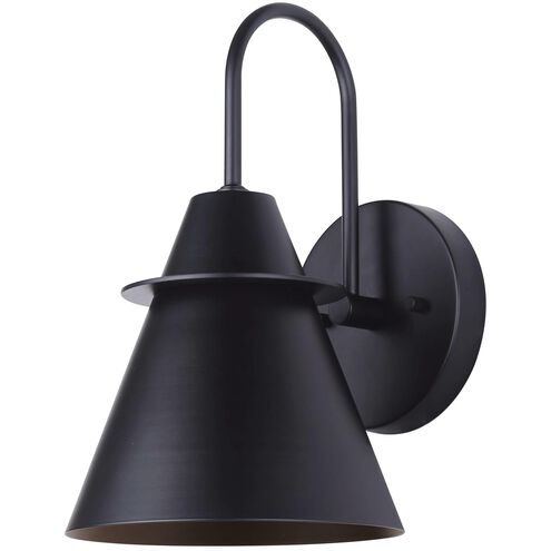 Marloe 1 Light 11.5 inch Black Outdoor Wall Light