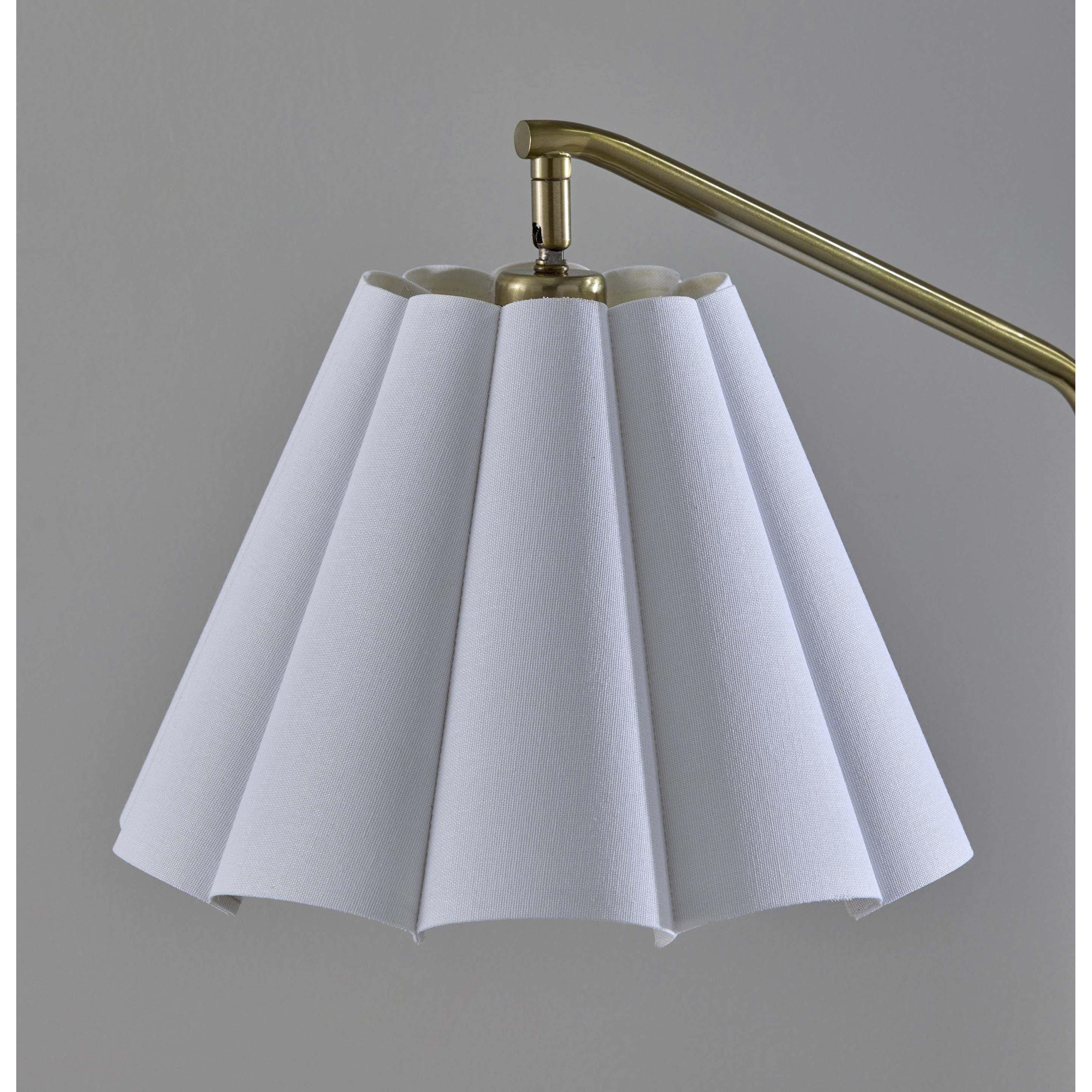 Lyra 60 inch 100.00 watt Antique Brass Floor Lamp Portable Light