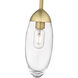Arden 1 Light 4.5 inch Rubbed Brass Pendant Ceiling Light