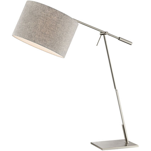 Lucilla 36 inch 60.00 watt Brushed Nickel Table Lamp Portable Light