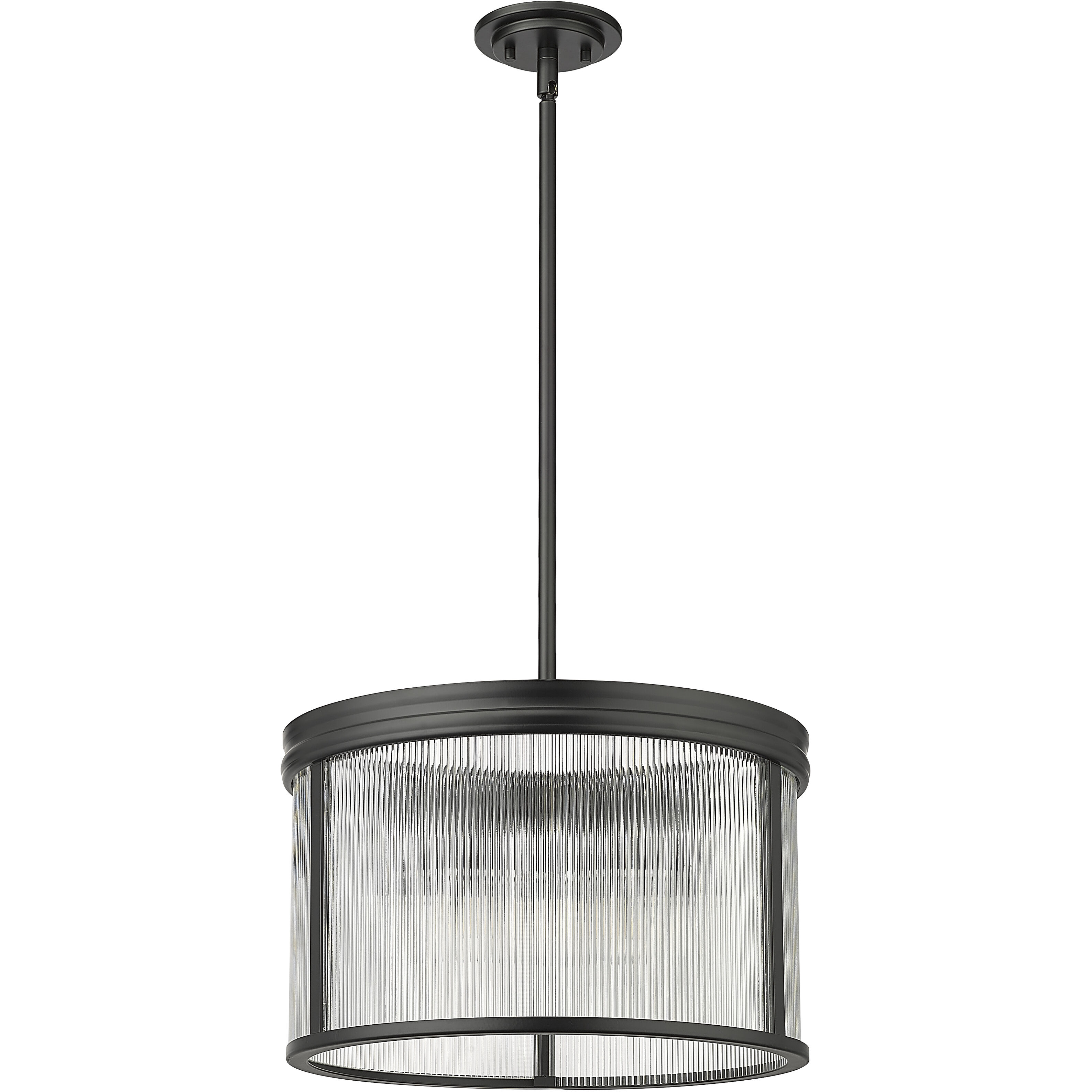 Carnaby 5 Light 18.25 inch Matte Black Pendant Ceiling Light