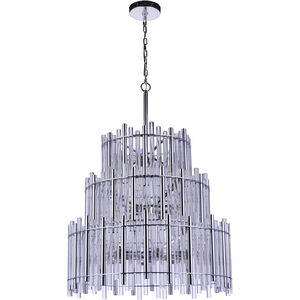 Reveal 13 Light 28 inch Chrome Chandelier Ceiling Light