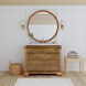 Rachelle 42" Single Natural Bathroom Vanity Set in Light Brown