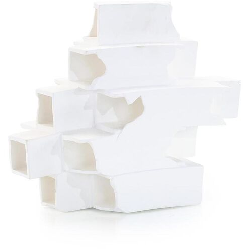 White Incline 10.75 X 9.25 inch Sculpture, Small