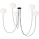 Peter Bristol Helium 5 Light 27.9 inch Matte Black Chandelier Ceiling Light