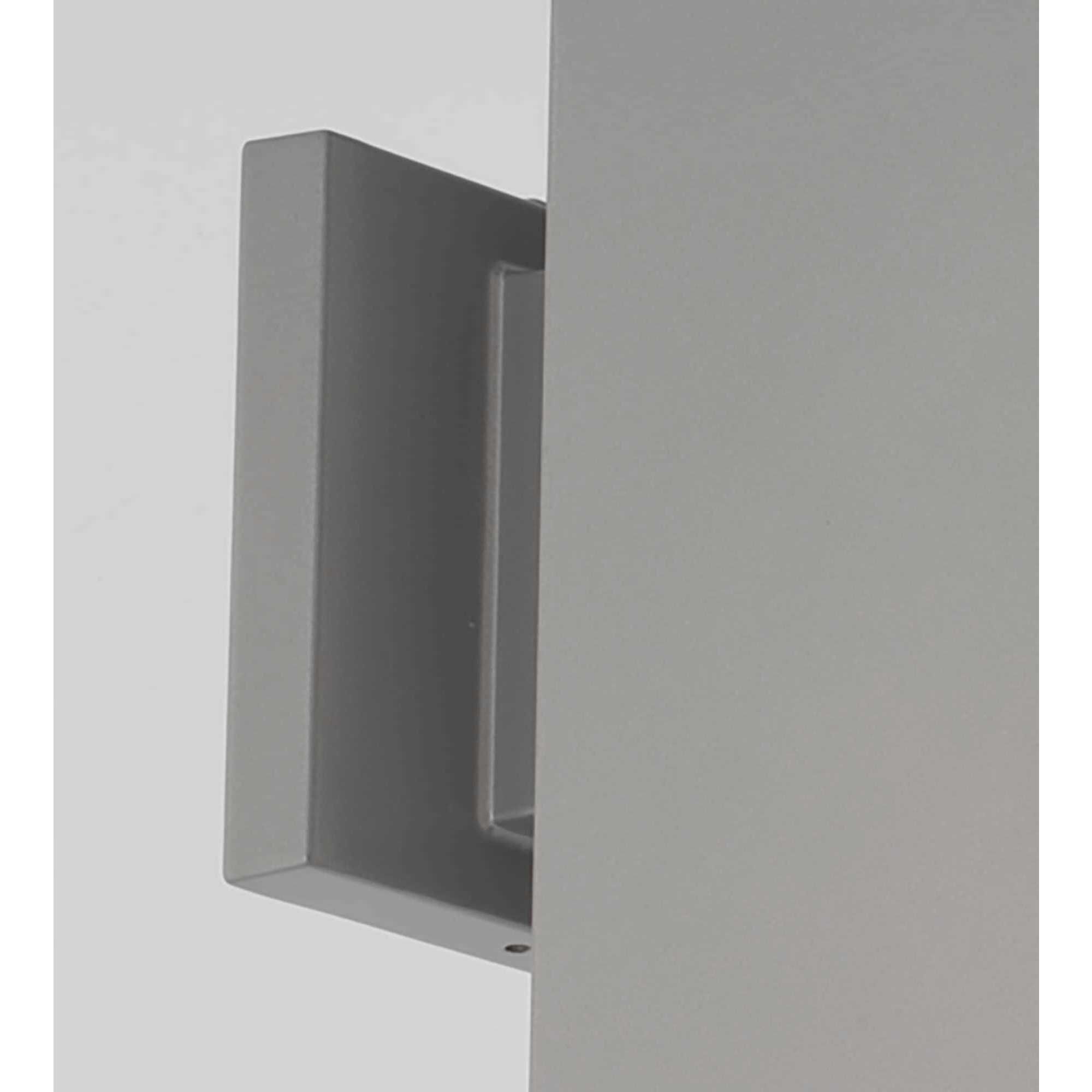 LED Square Cylinder Outdoor Wall Mount in Metallic Grey, LED Lamping, Progress LED