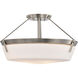 Rowen 4 Light 18.5 inch Brushed Nickel Semi Flush Mount Ceiling Light