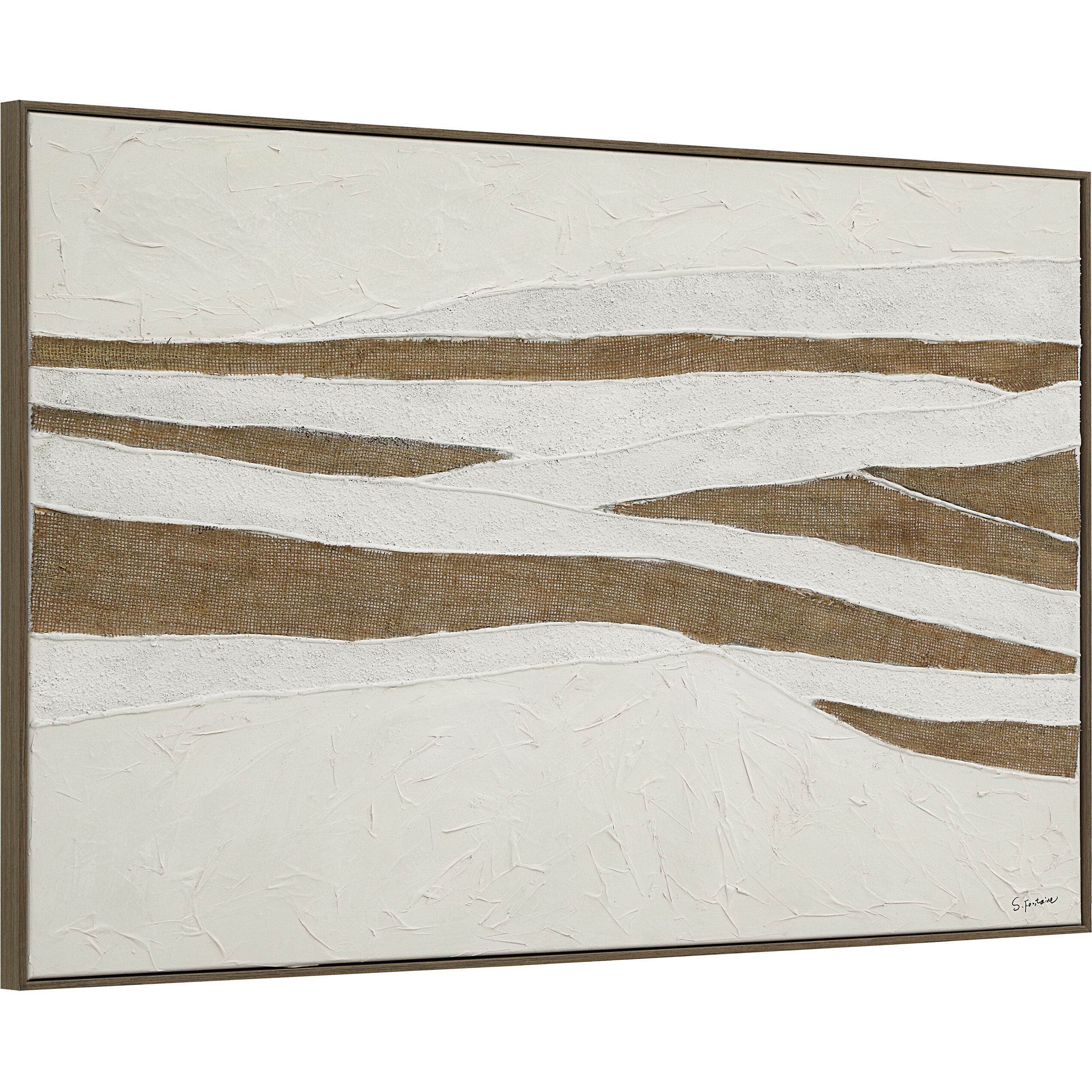 Muralis Multicolor and Dark Oak Canvas Art