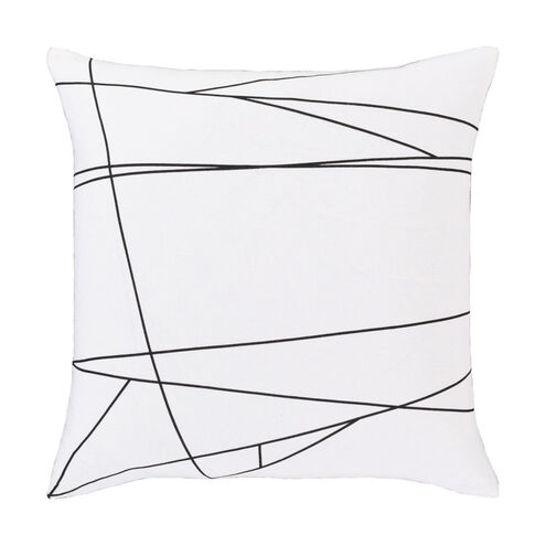 Graphic Punch 18 X 18 inch White/Black Pillow Kit, Square