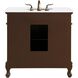 Danville 36 X 21 X 36 inch Teak Vanity Sink Set