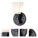 Bowtie 1 Light 6 inch Matte Black Bath Bar Wall Light