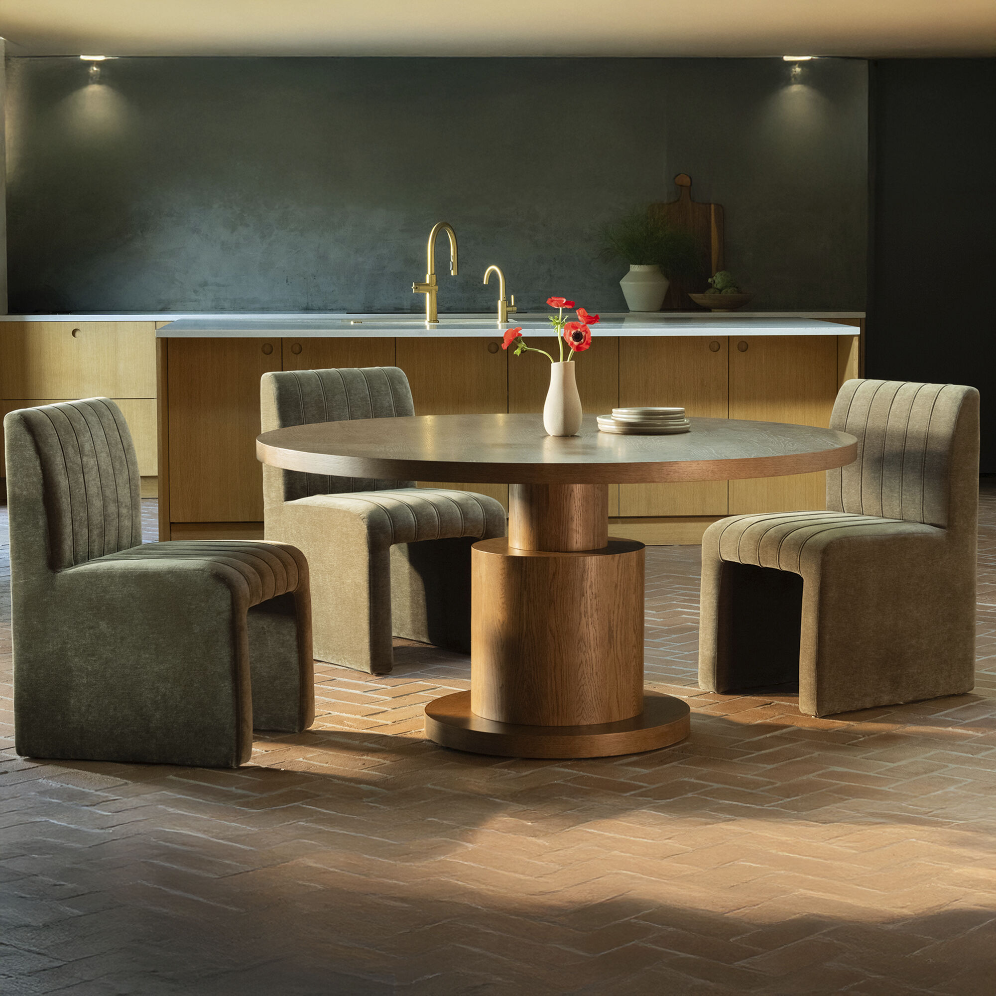 Clayton 60 X 60 inch Brown Dining Table