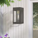 Barrett 1 Light 9.75 inch Bronze with Antique Brass Candle Outdoor Wall Lantern