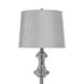 Callahan 62.5 inch 100 watt Brushed Nickel and Silver and Grey Floor Lamp Portable Light