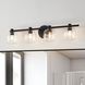 Valentina 4 Light 30 inch Matte Black Vanity Light Wall Light