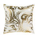 Crescent 20 X 20 inch White/Metallic - Gold Pillow Cover