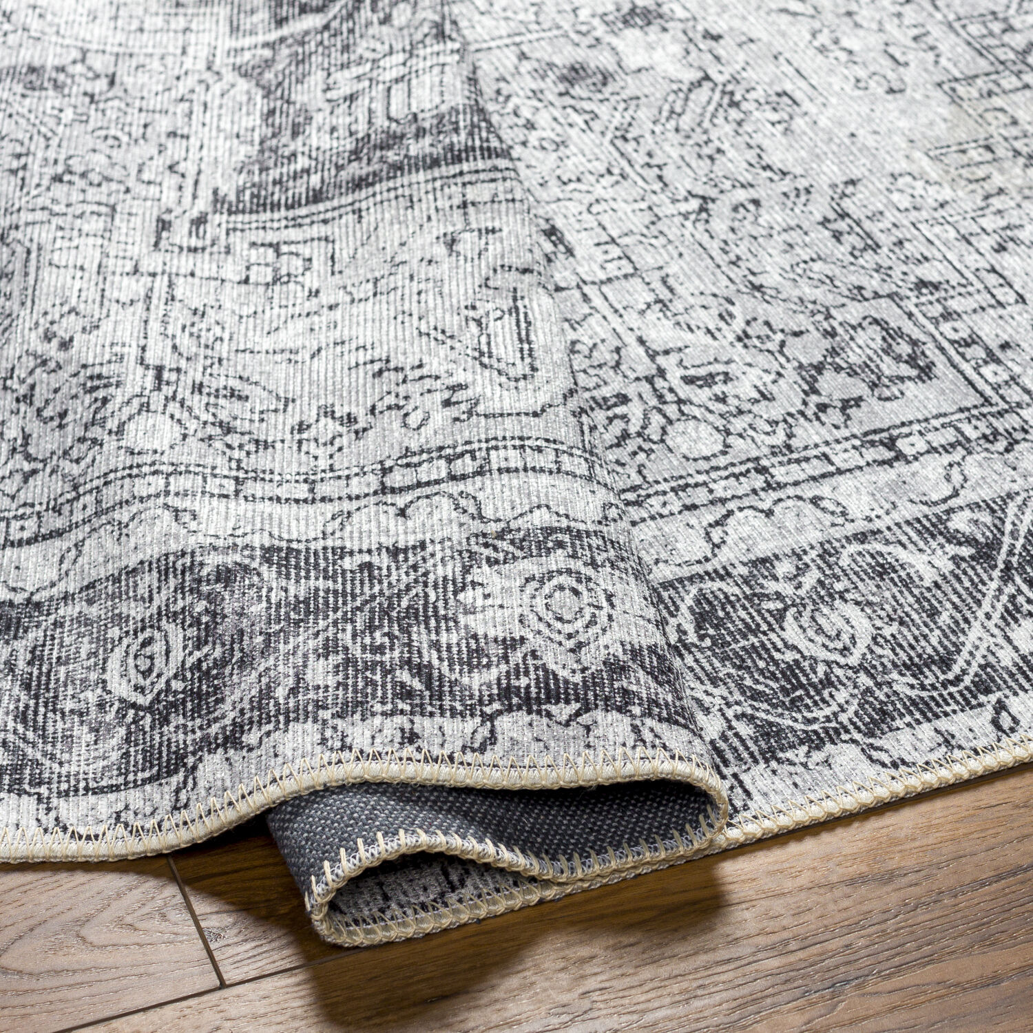 Amelie 122 X 94 inch Light Gray Rug, Rectangle