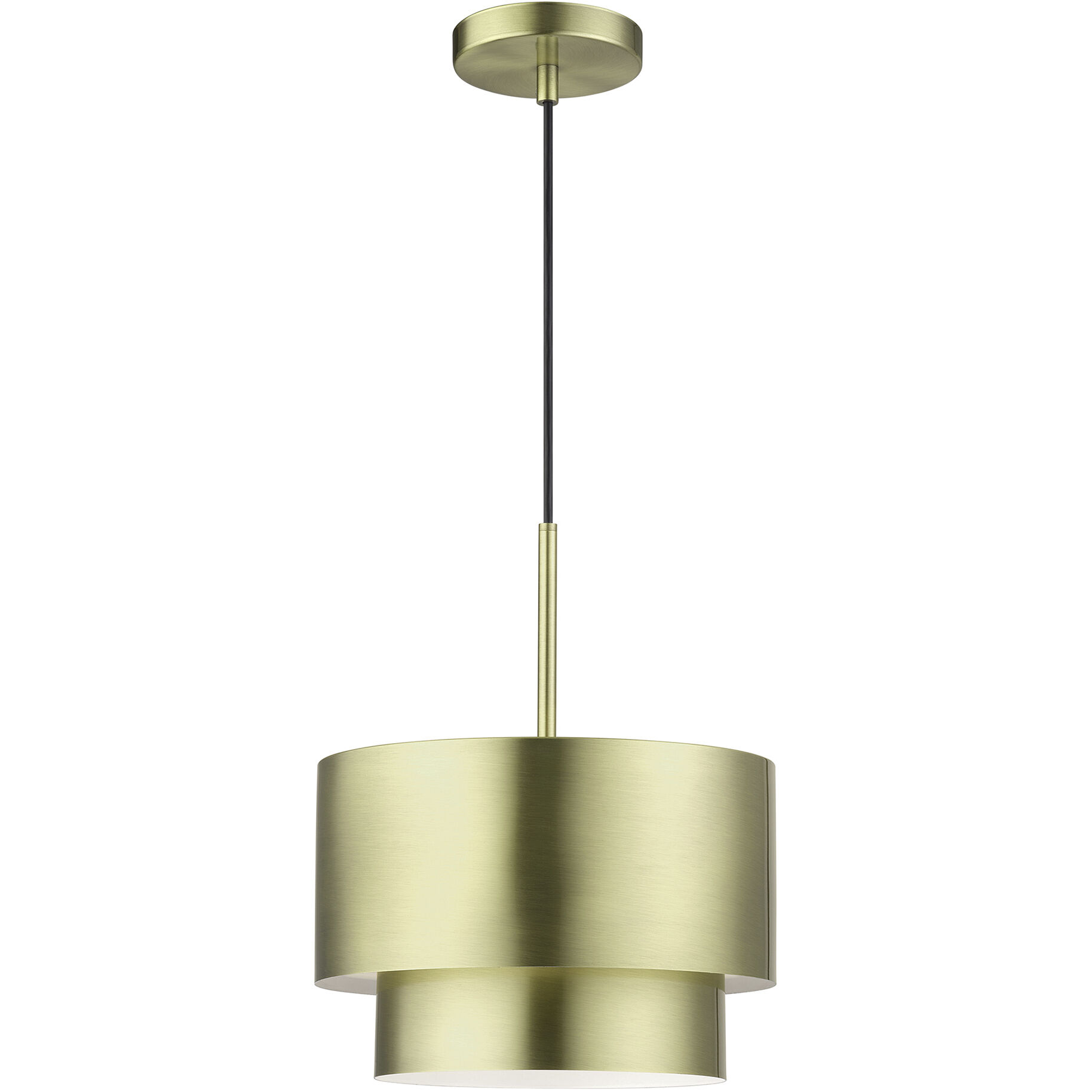 Zolana 1 Light 12 inch Antique Brass Pendant Ceiling Light