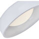 Lynx LED 12.6 inch Matte White Flush Mount Ceiling Light