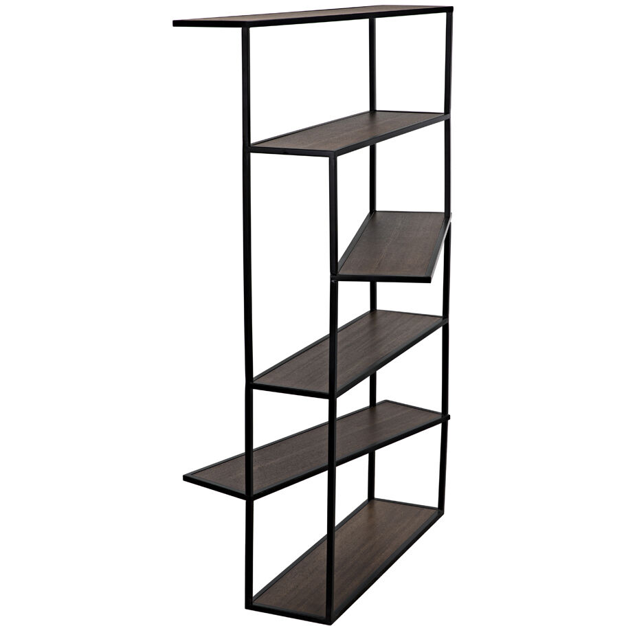 Verso Matte Black Bookcase